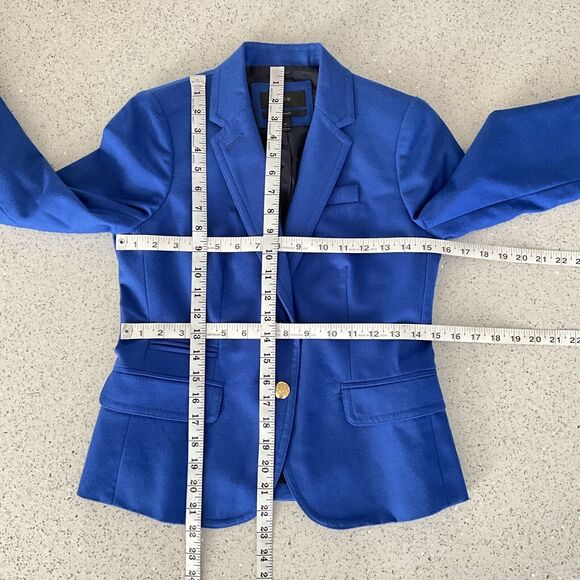 100% Wool Schoolboy Blazer J. Crew Blue Long Sleeve Gold Buttons 2P - Picture 5 of 14